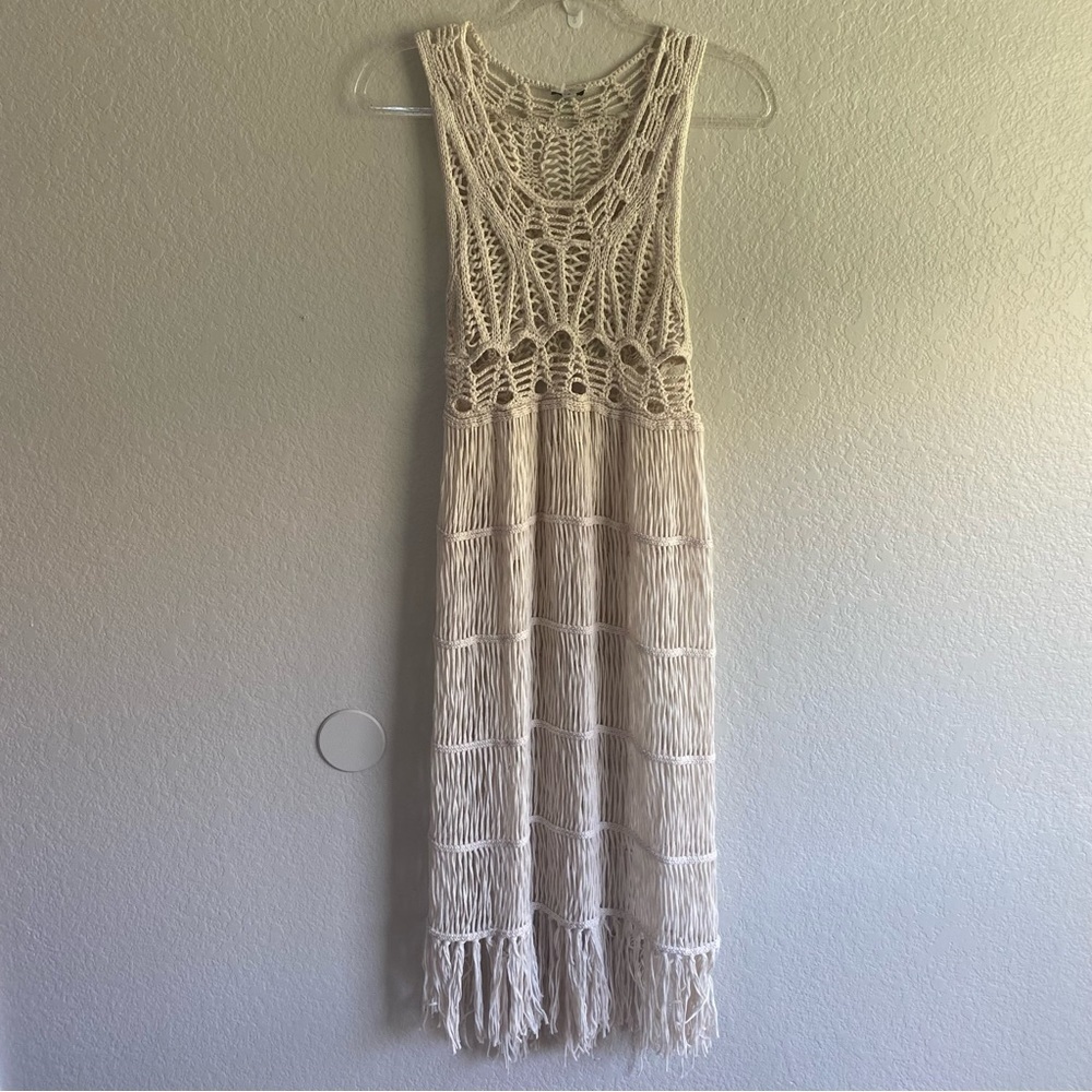 Ecote Maxi MIDI Crochet Beach Coverup